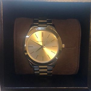 Silver women’s Michael Kors watch